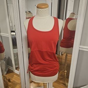 Fabletics Red Athletic Tank Top with Cinch Size M